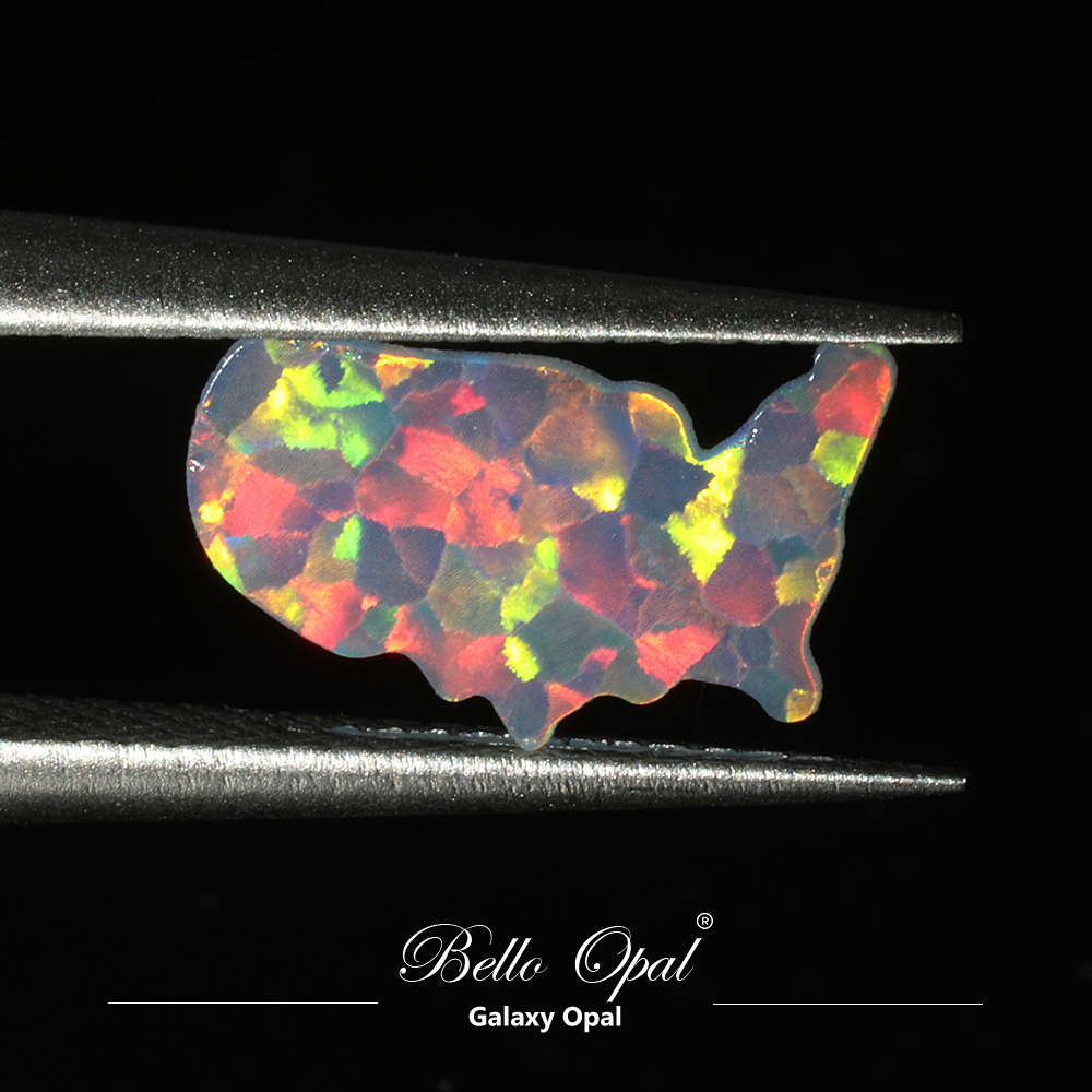 Lab-grown Synthetic Opal (Resin Free) Special Shape| Bello Opal (Galaxy Opal )-OP704-GRIFFIE